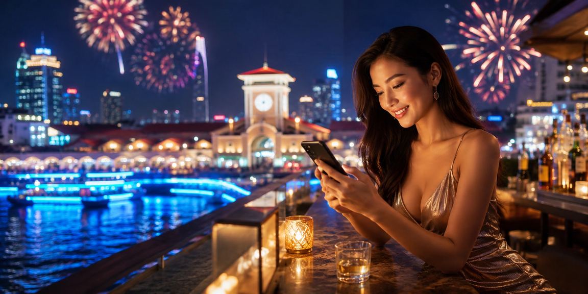 Người hâm mộ bóng đá tại TP. Hồ Chí Minh theo dõi trận đấu và đặt kèo trong không khí lễ hội